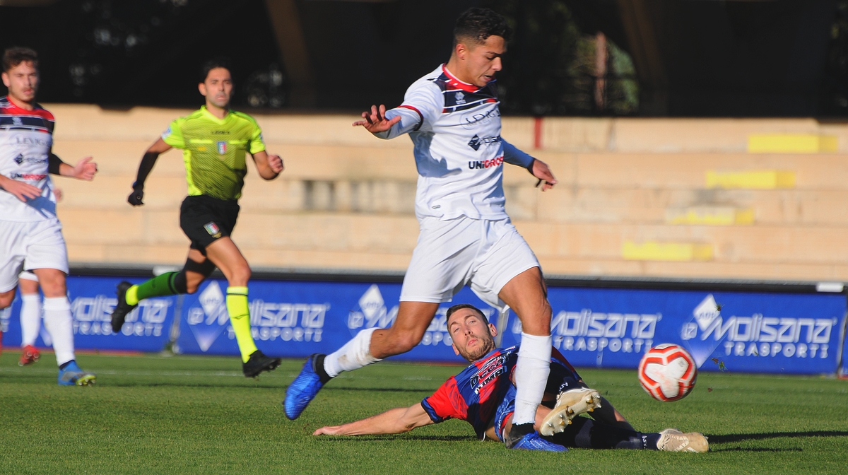 Serie D. Brutta tegola per il Campobasso, il classe 2002 Pablo Vitali squalificato per tre giornate